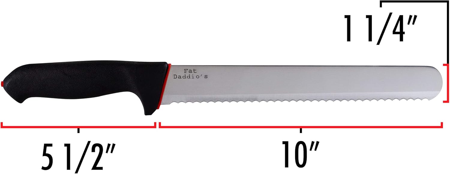 Fat Daddio's - 10" Stainless Steel Cake and Bread Knife - CK-10