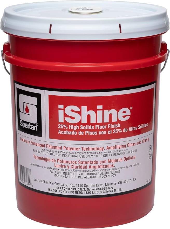 Spartan - iShine 25% High Solids Floor Finish 5 Gallon Pail - 545505C