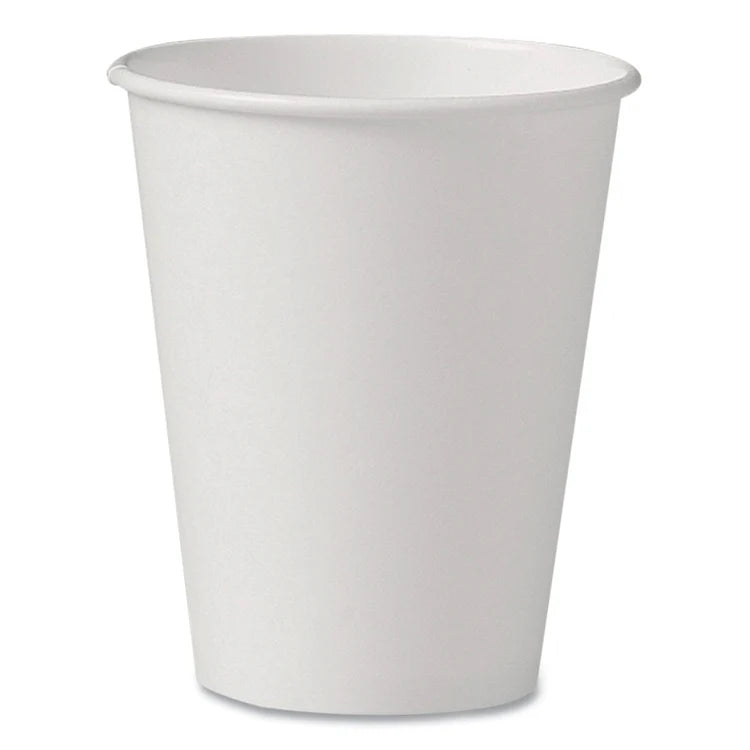Brown Box - 10 Oz White Paper Hot Cup, 1000/cs - 95003