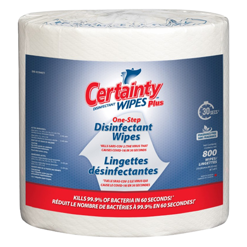 Certainty™ Plus Disinfectant Wipes (800 Count x 2)