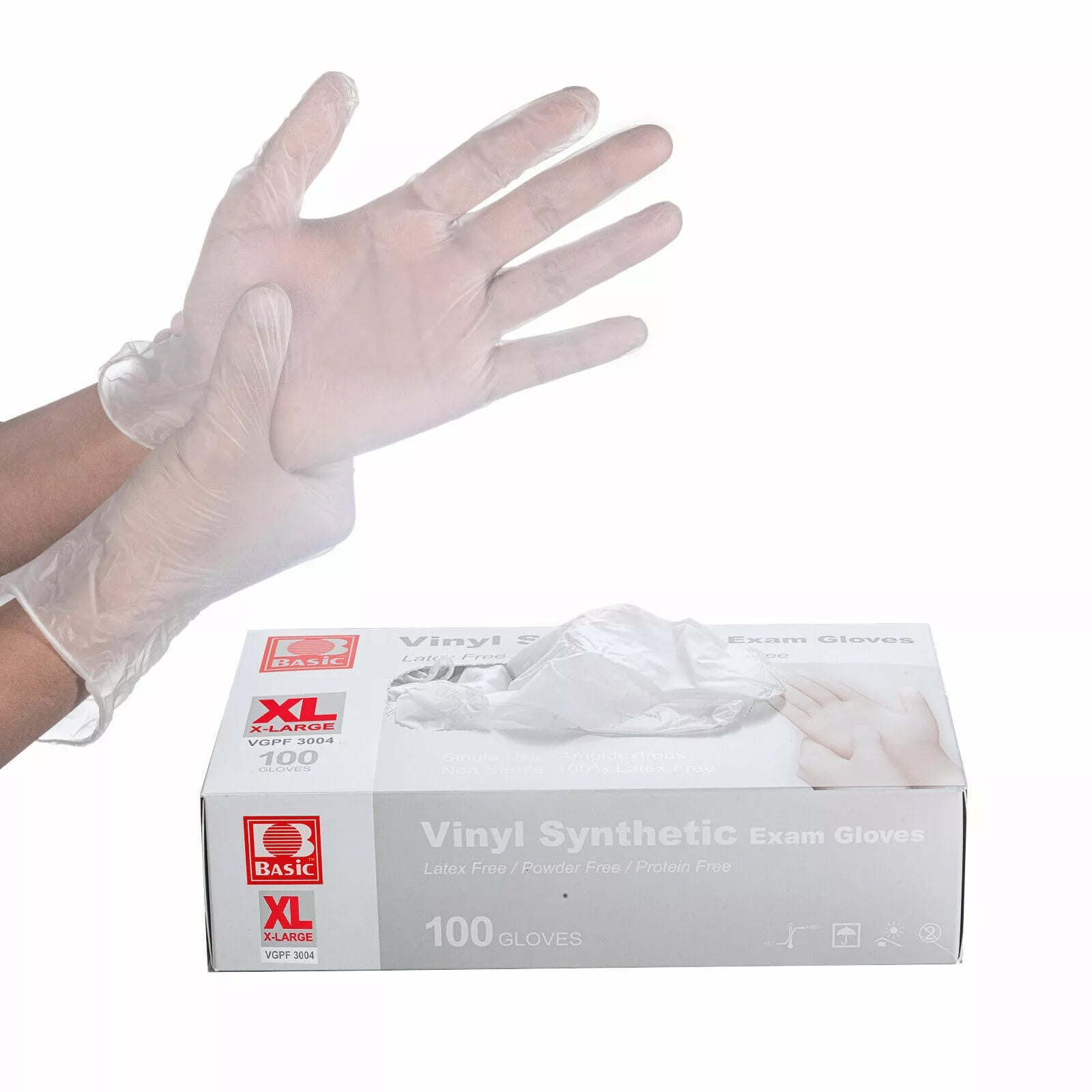 BASIC Vinyl Synthetic Exam Gloves