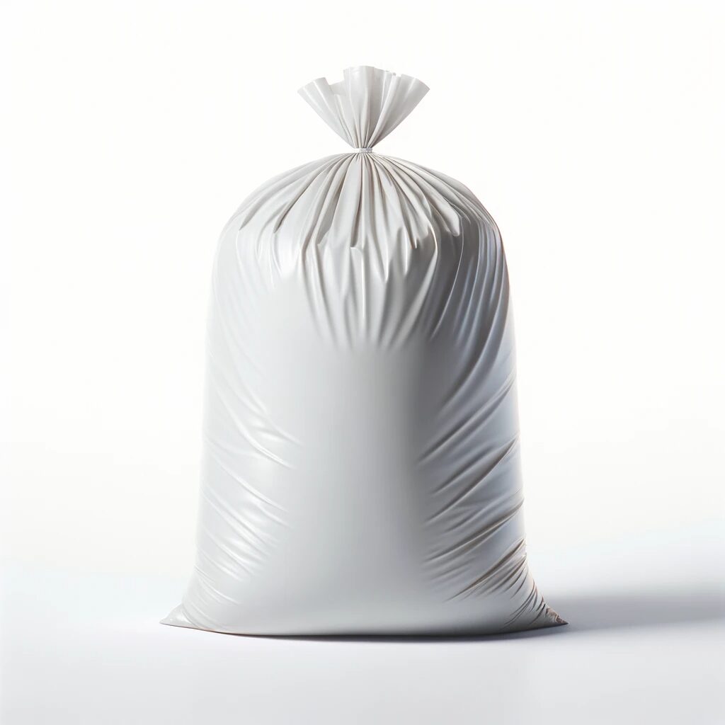 20×22 White Regular Garbage Bags 500/ Bags