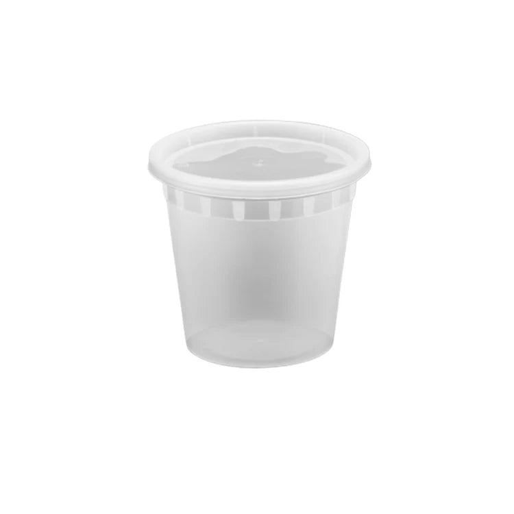 Brown Box - 24 Oz Clear Injection Deli Container Combo, 240/cs - 90304