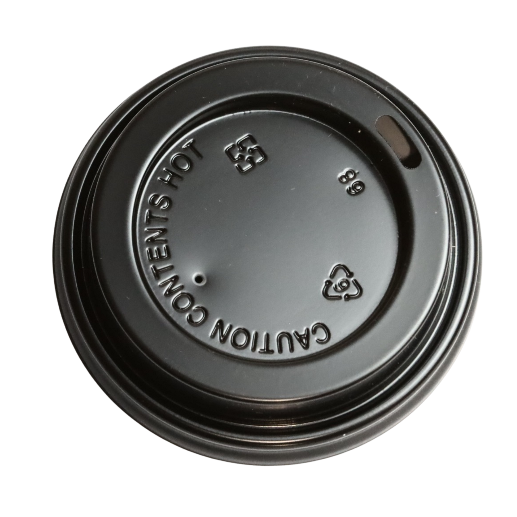 RiteWare - Black Dome Sipper PP Lid For 10-20 Oz Paper Hot Cups, 1000/Cs - HDL10B