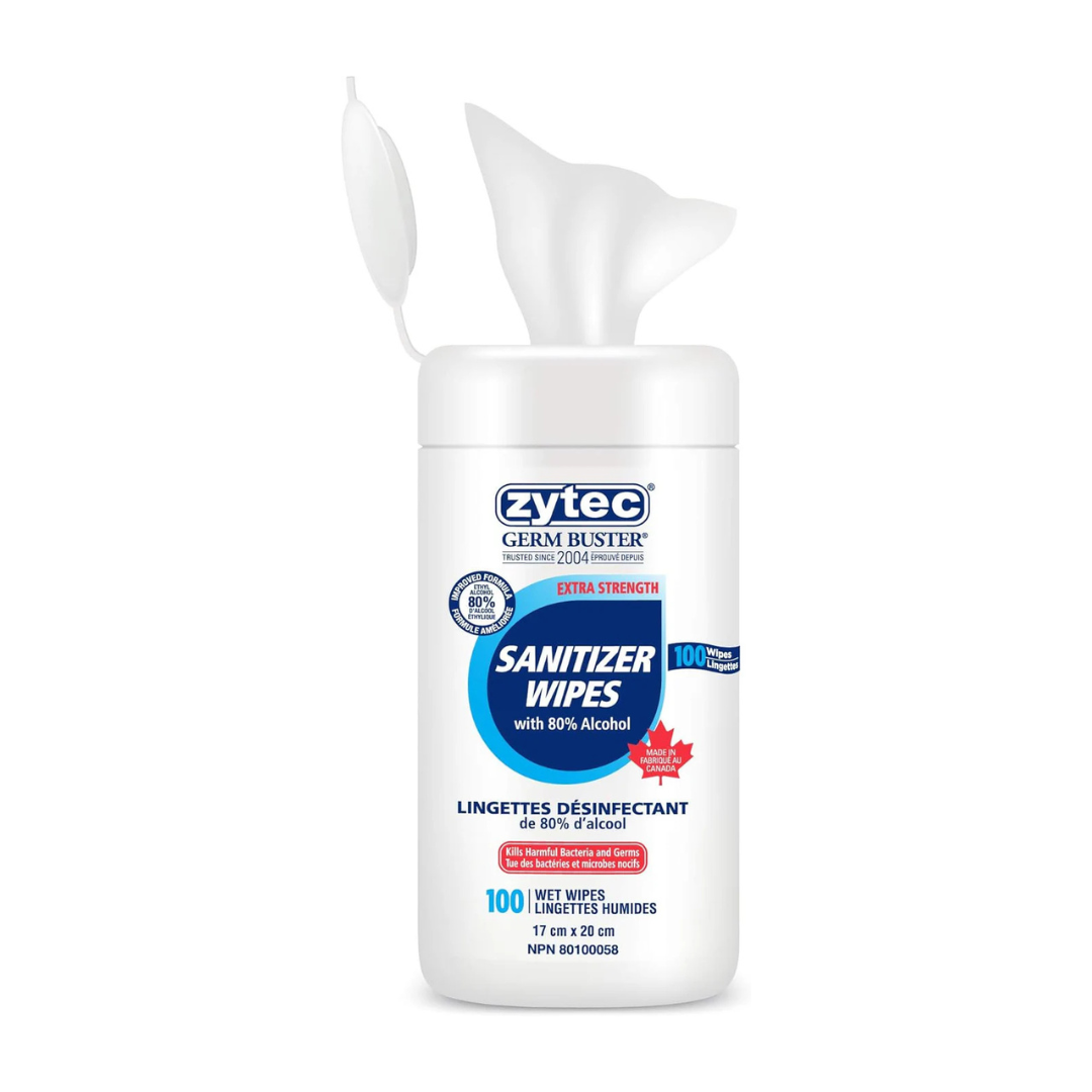 Sanitizer Wipes – 80% Alcohol, 100ct Wipes Per Canister