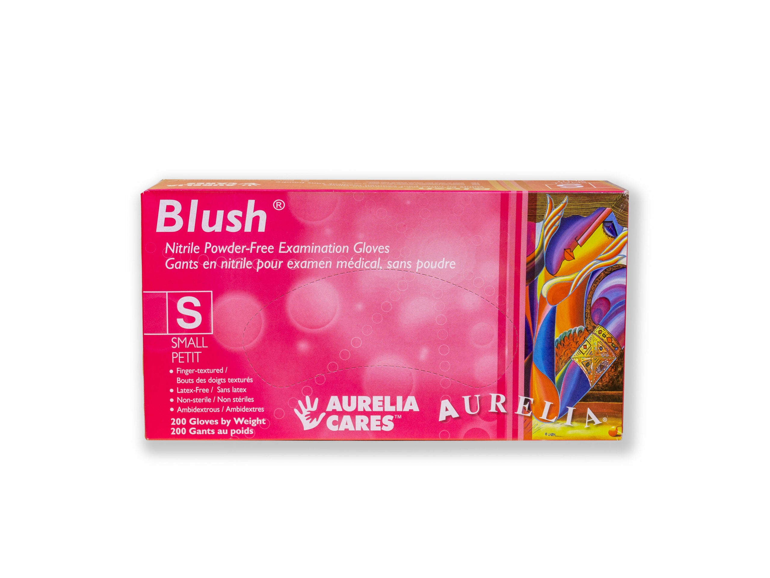 Aurelia Blush Nitrile Exam Gloves – Powder Free, Pink, 200/BOX