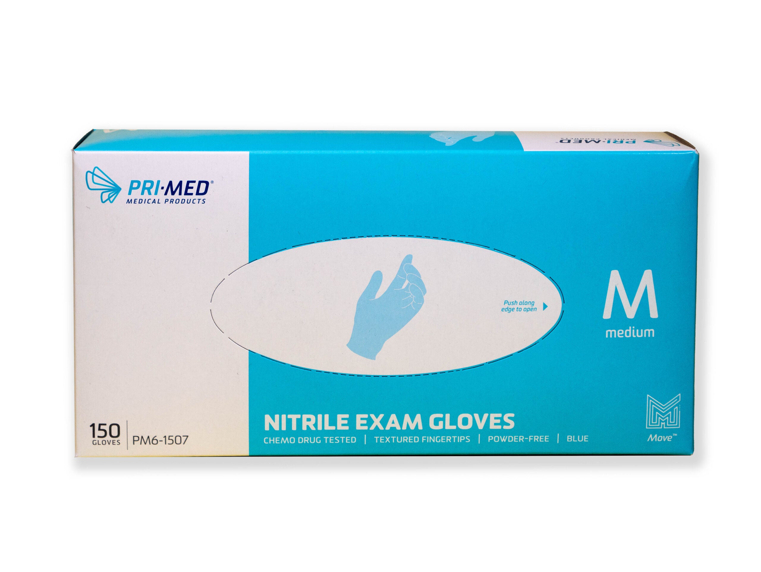 PRIMED Move™ Nitrile Exam Gloves – 150 Gloves/box | Case of 10/Box