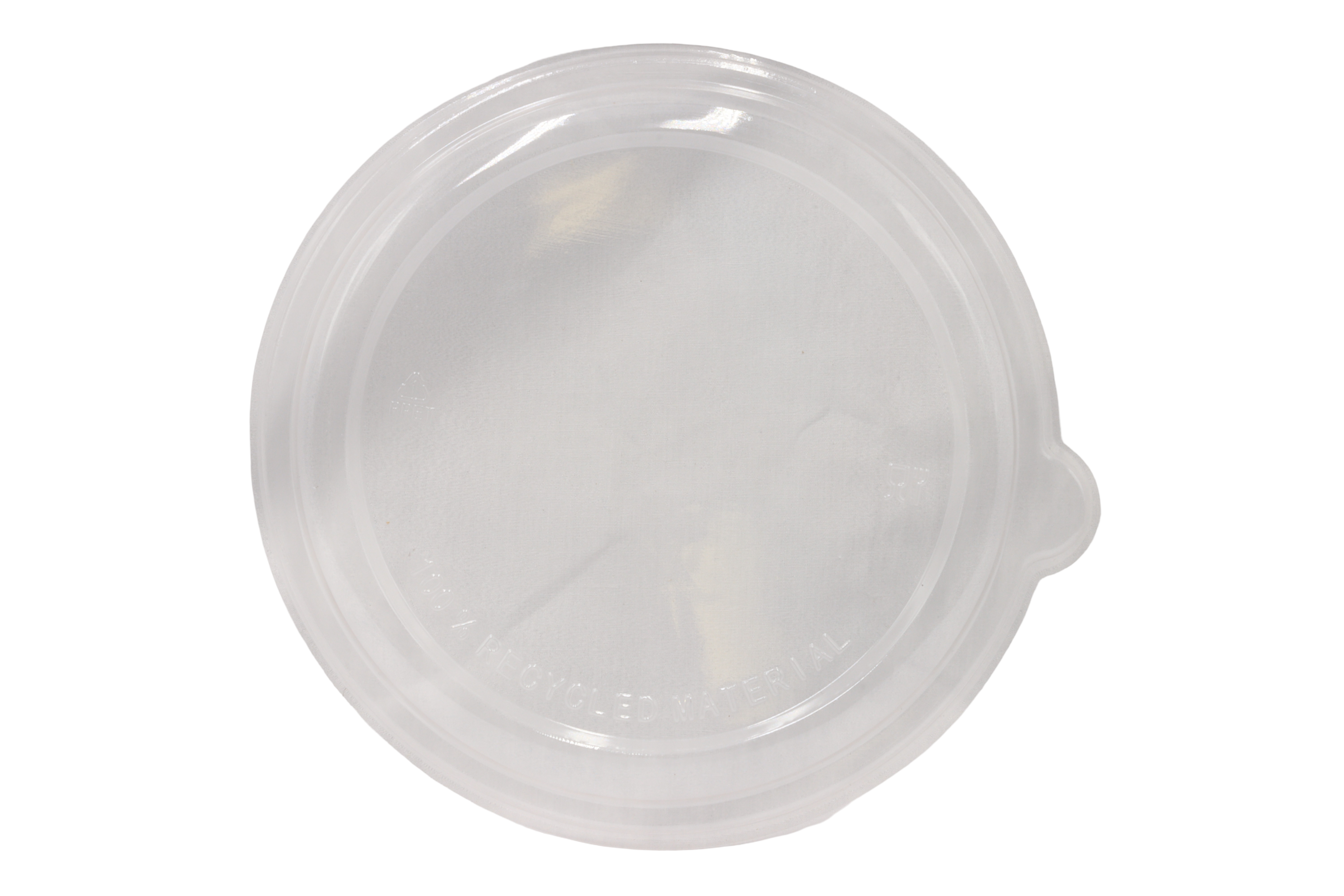 RiteEarth - Low Dome PET Lid for 8500 Bowls, 300/cs, 75/pk, 4pk/cs - BL85LD