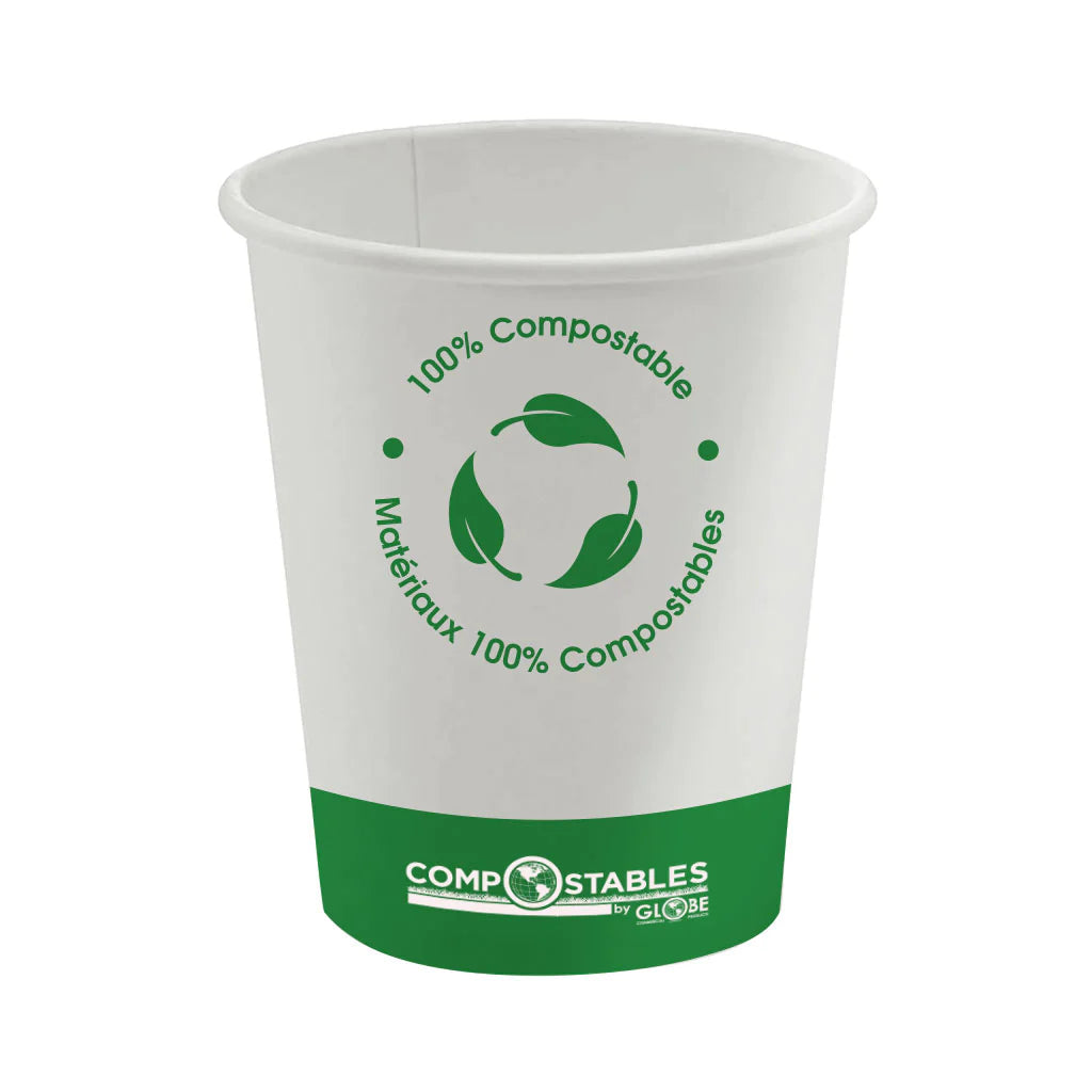 Single Wall Hot/Cold Compostable Paper Cup (1000/Case)