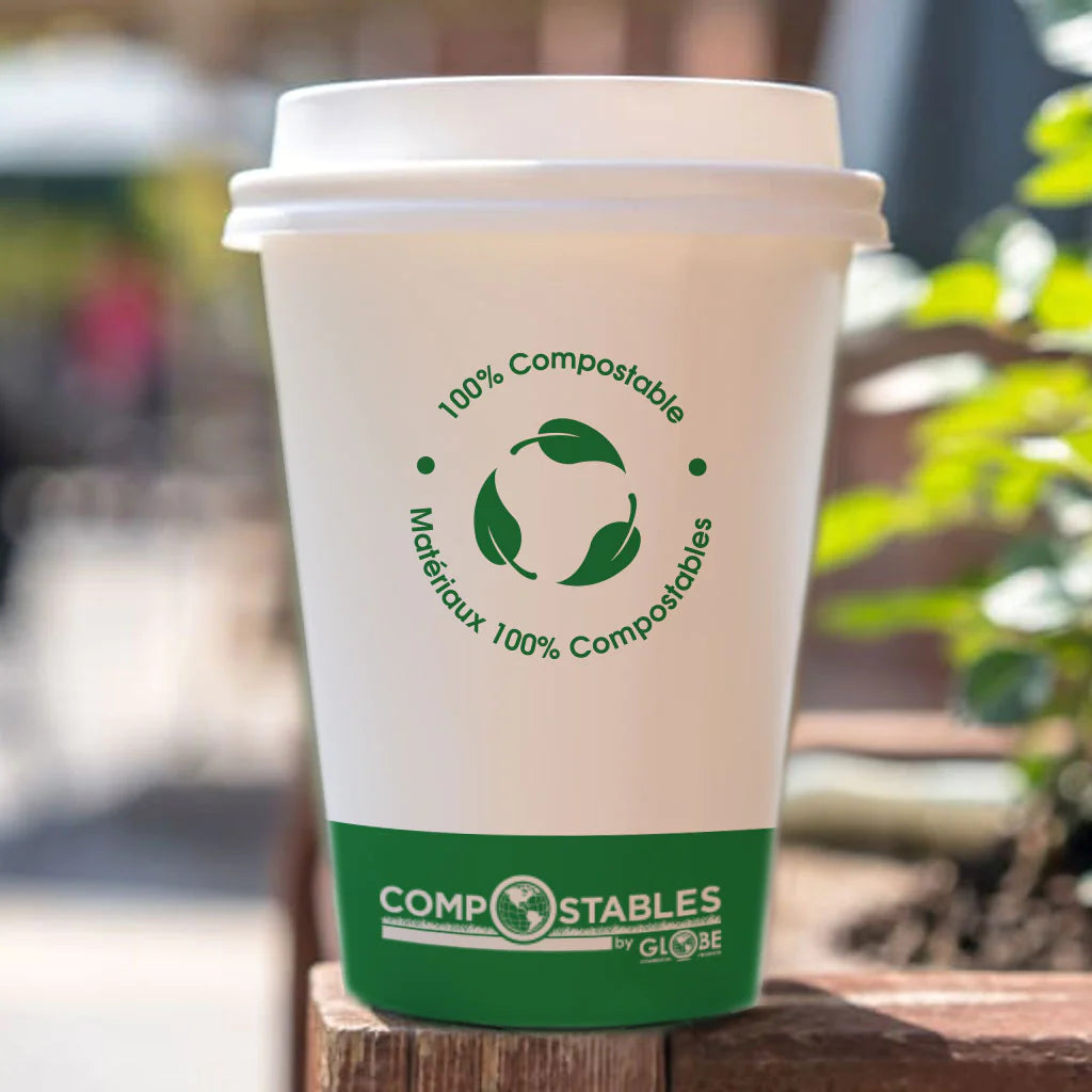 Single Wall Hot/Cold Compostable Paper Cup (1000/Case)