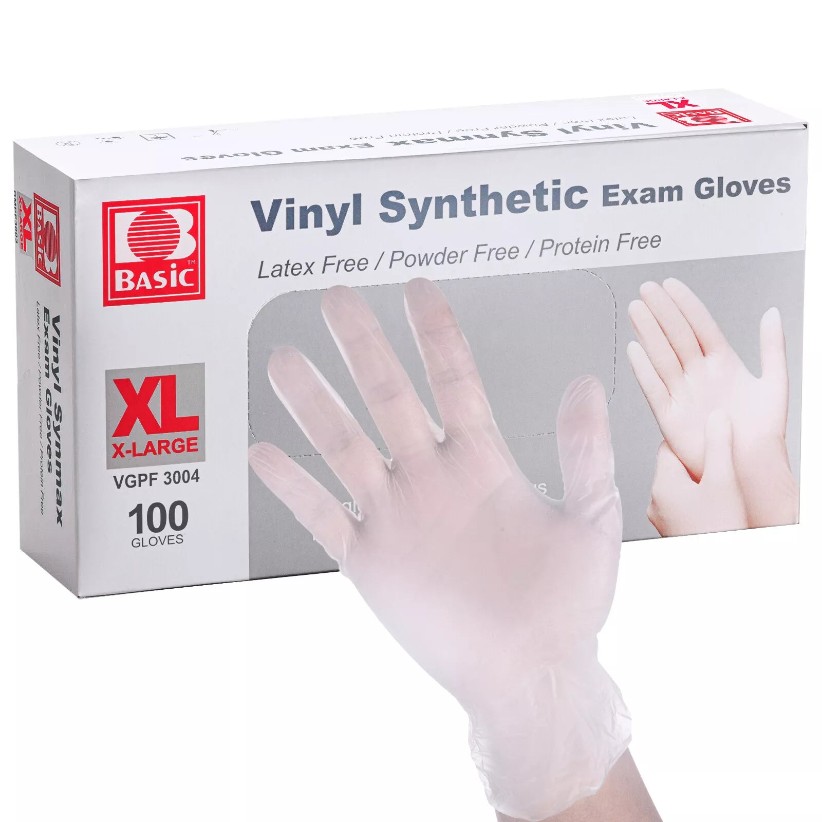 BASIC Vinyl Synthetic Exam Gloves