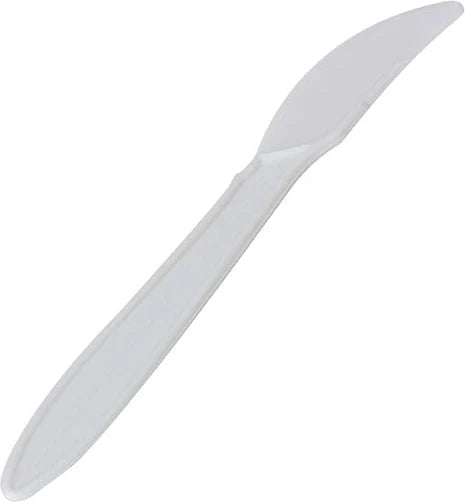 RiteWare - White Medium Polypropylene Knives Weight Cutlery, 1000/Cs