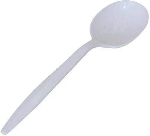 RiteWare - White Medium Soup Spoons Weight Cutlery, 1000/Cs