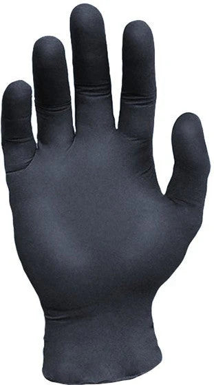 RONCO - 6 Mil Large Black Nitrile Powder-Free Sentron Gloves, 100/bx - 962L