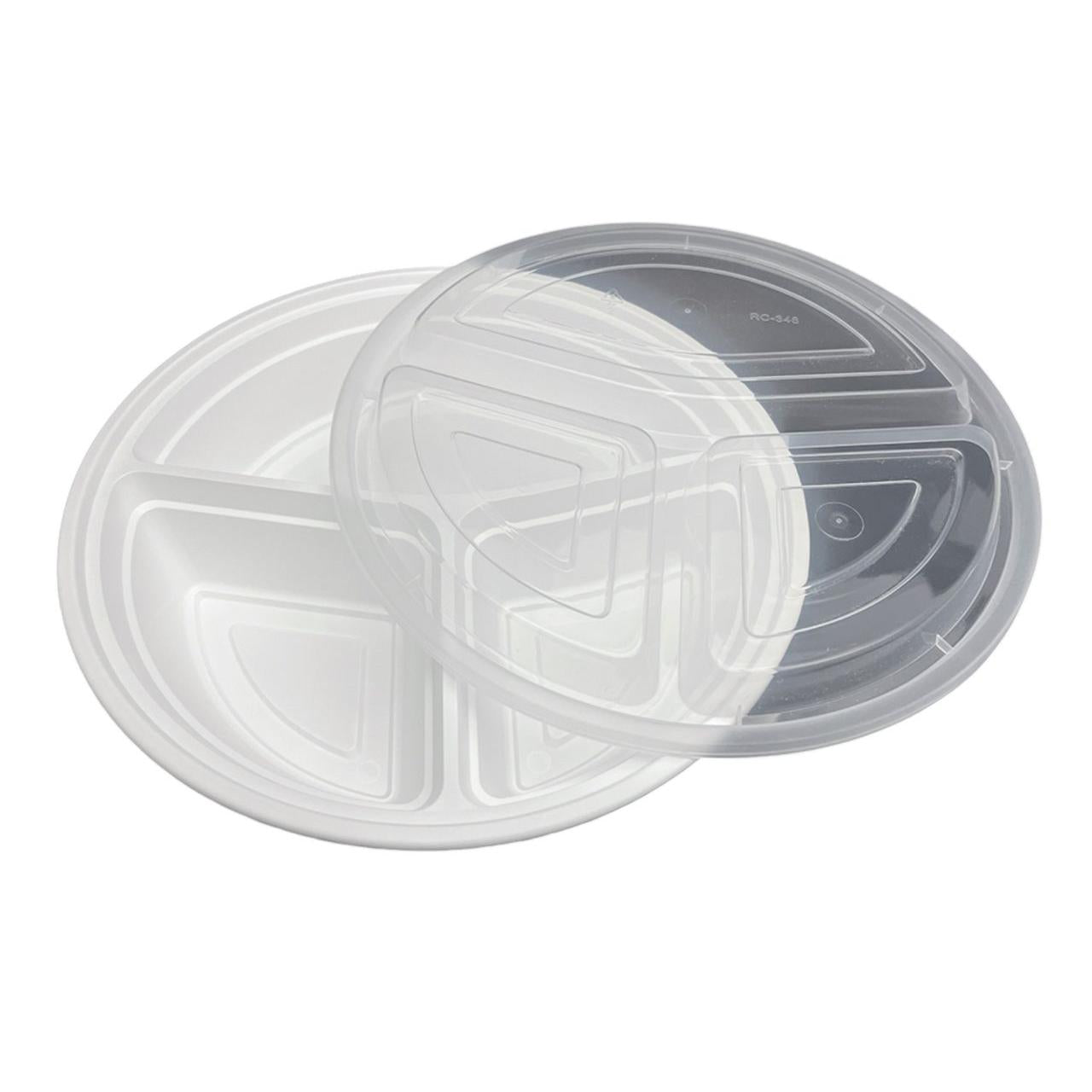 9" 3 Comp Round Container Combo - RC-348W