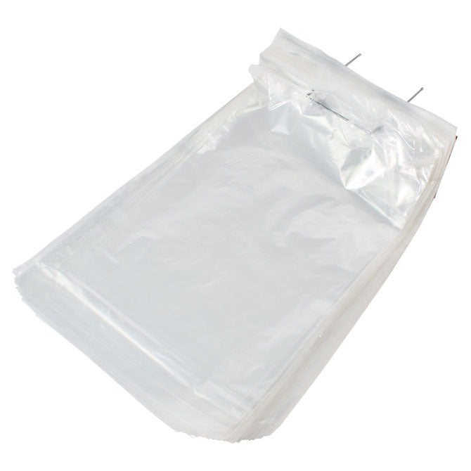 RiteSource - 10" x 18" + 1.5" Lip, 4BG, 1 Mil Thickness Wicket Bags with Bottom Gusset, 1600/cs - W10184