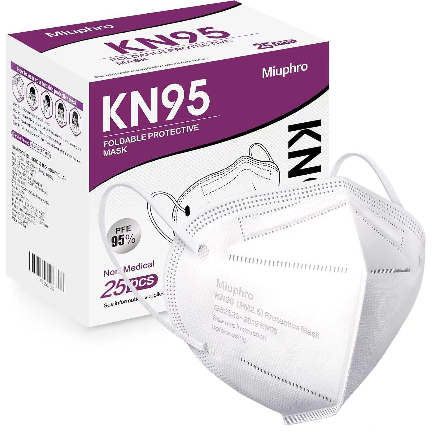 RiteTouch - Disposable Face Mask White, 10/bx - KN95