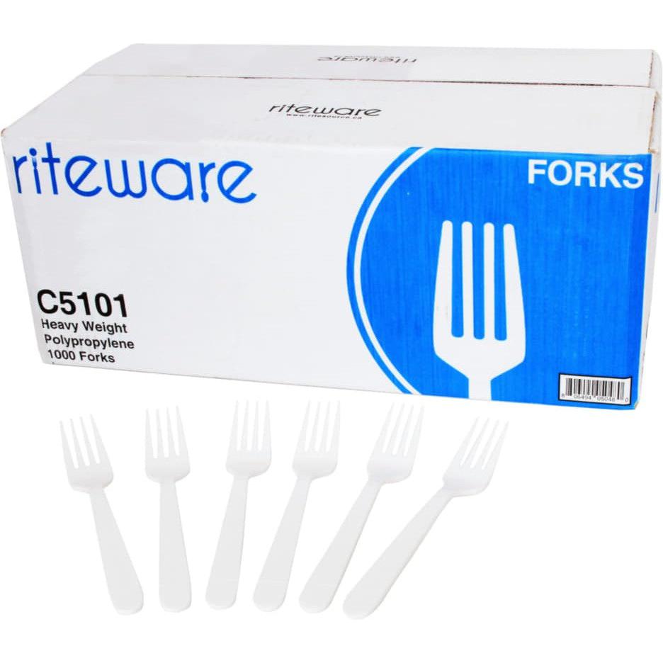 RiteWare - White Forks Heavy Weight Cutlery, 1000/cs - C5101