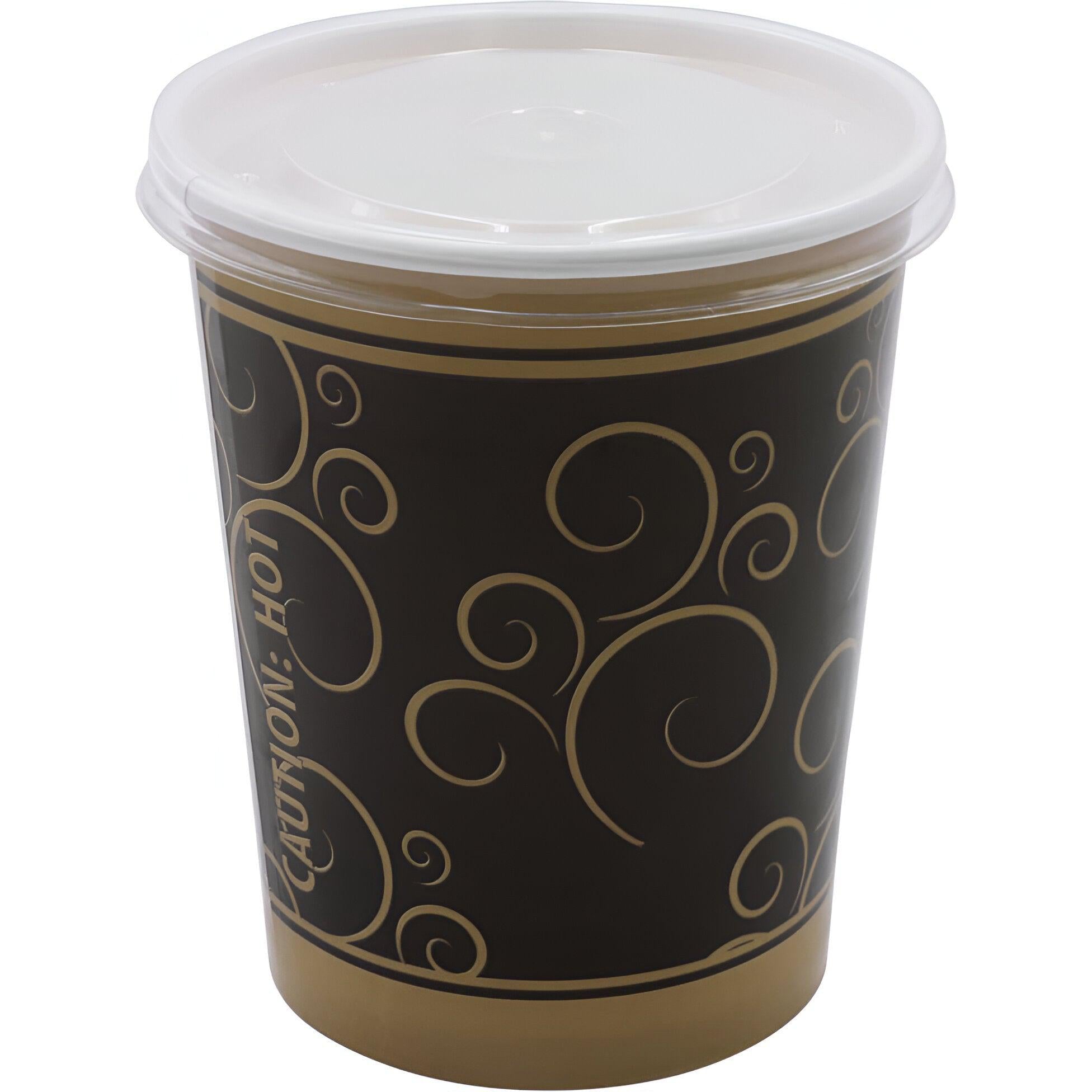 RiteWare - 32 Oz Aroma Design DSP Food Container width Lid, 500/Cs - KH32AR