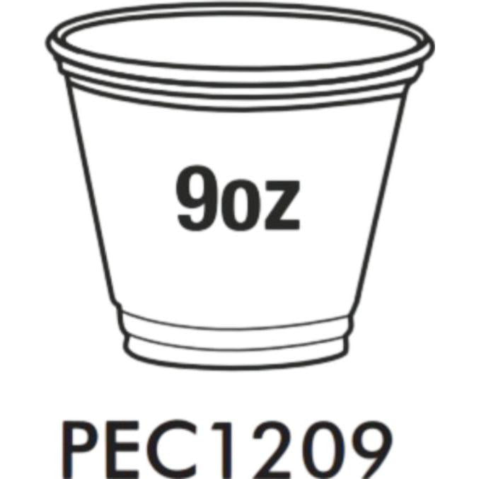 9oz Squat Clear PET Cups - PEC1209