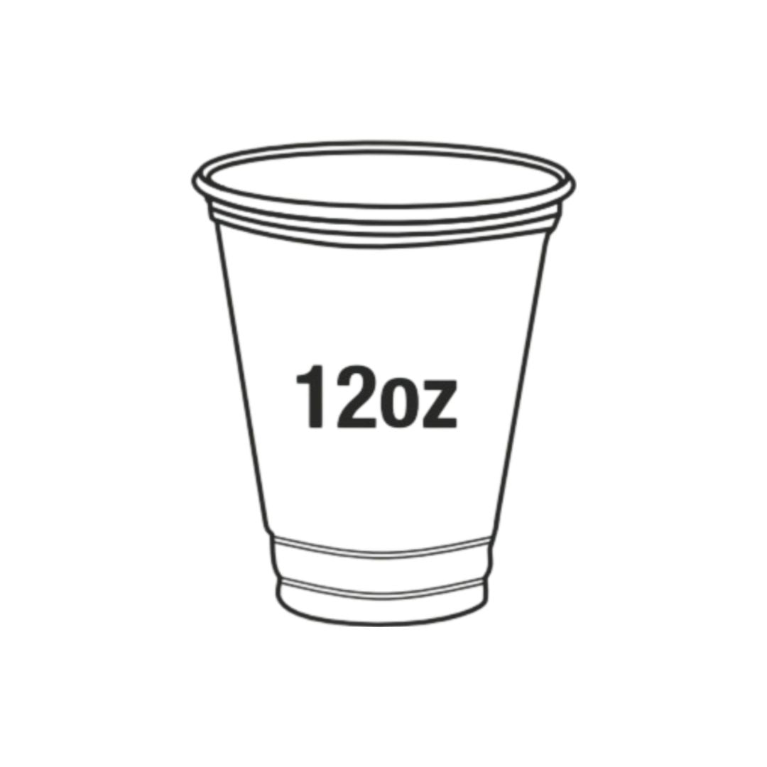 12oz Clear PET Cups - PEC1212