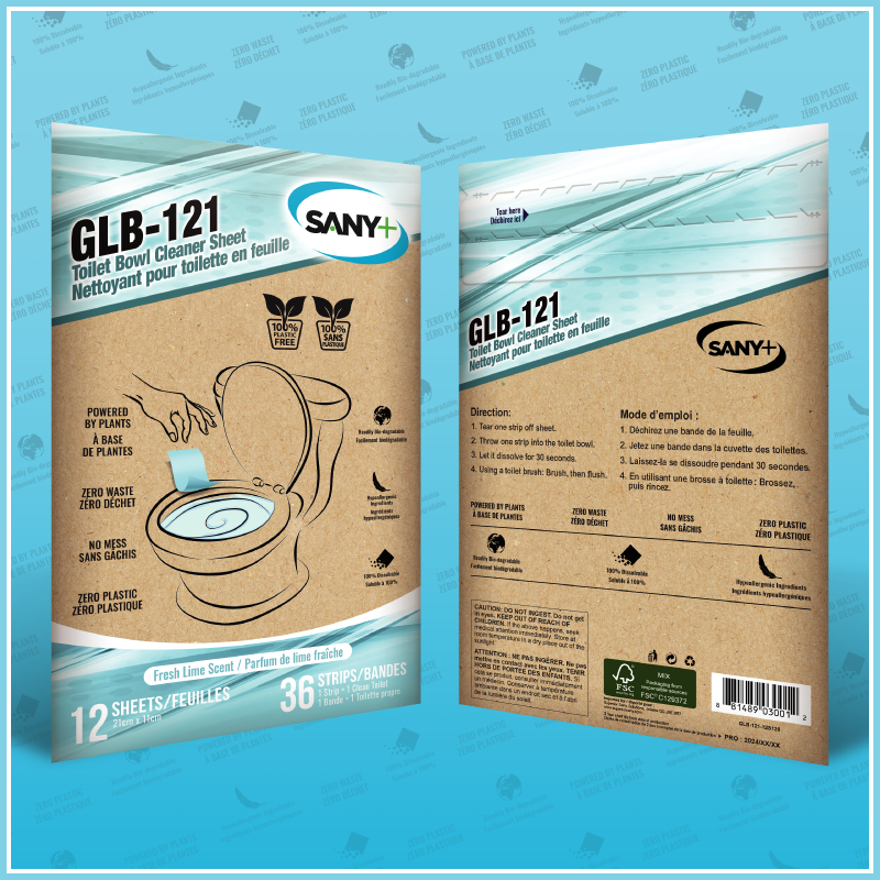 Toilet Bowl Cleaner Sheets – GLB-121