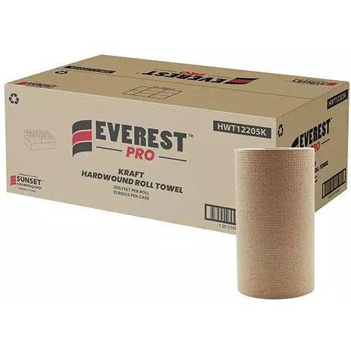Everest Pro - 7.76" x 205 Feet Kraft Paper Hand Towel Roll, 12Rl/Cs - HWT12205K